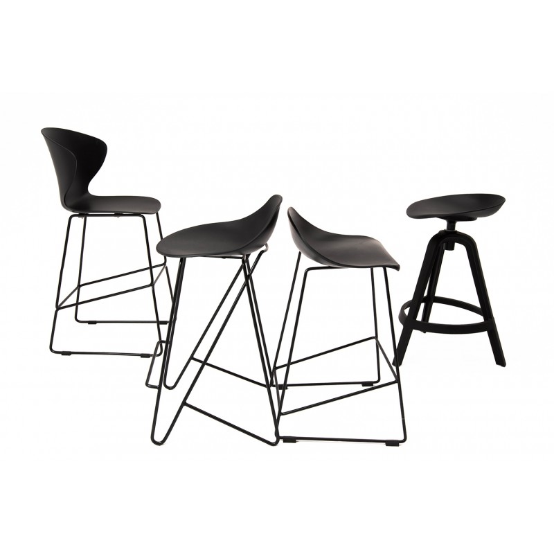 Hoker ROLF czarny 66 cm - polipropylen, metal