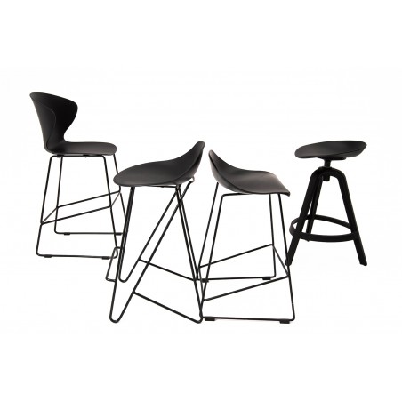 Hoker ROLF czarny 66 cm - polipropylen, metal