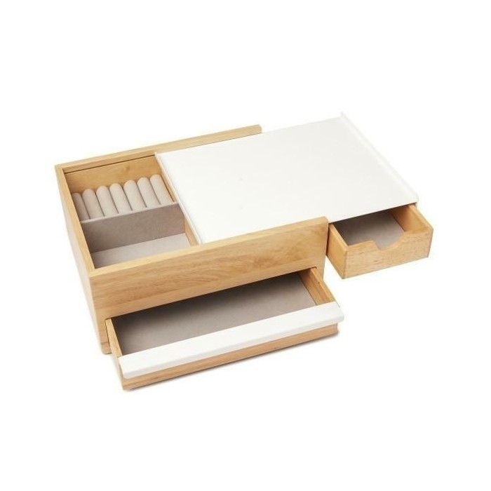 UMBRA pojemnik na biżuterię STOWIT -biały,natural