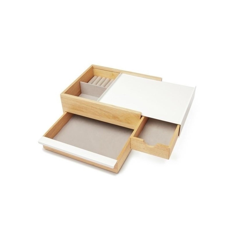 UMBRA pojemnik na biżuterię STOWIT -biały,natural