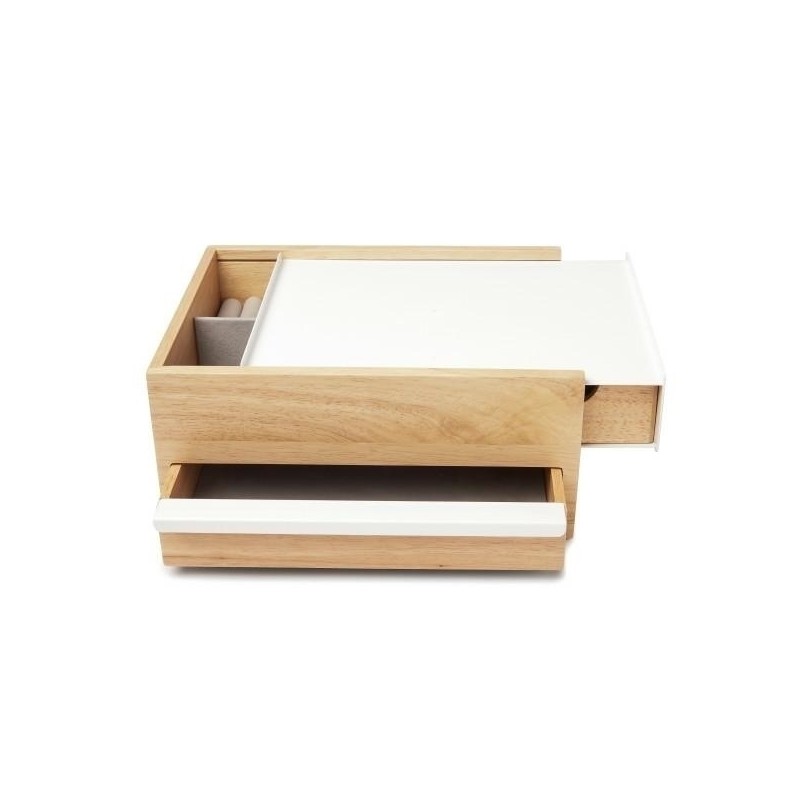 UMBRA pojemnik na biżuterię STOWIT -biały,natural