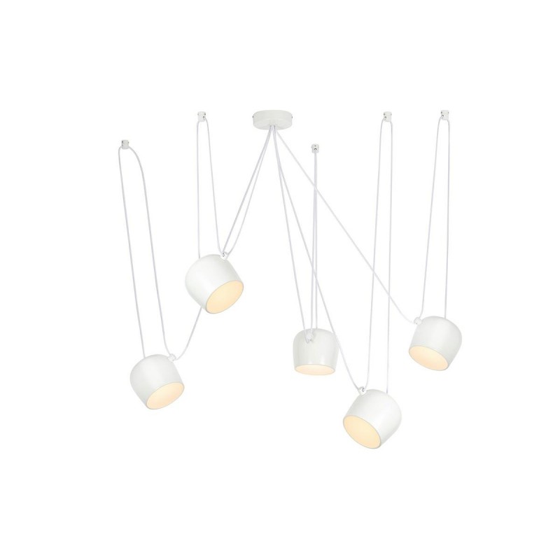 Lampa wisząca EYE 5 biała - LED, aluminium