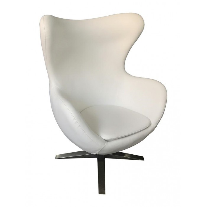 Fotel EGG SZEROKI PU biały