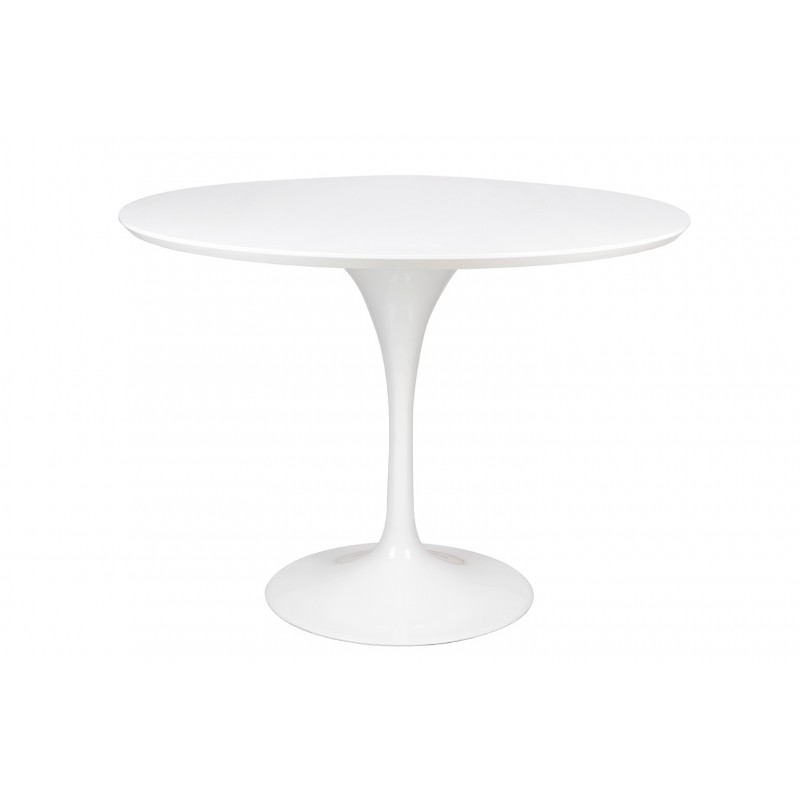 Stół TULIP PREMIUM 100 biały  - MDF, metal