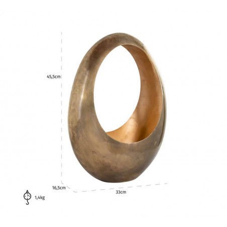 RICHMOND świecznik CASSIA GOLD MEDIUM złoty