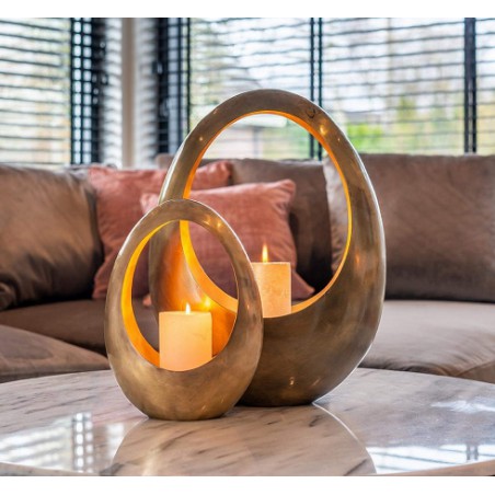 RICHMOND świecznik CASSIA GOLD MEDIUM złoty