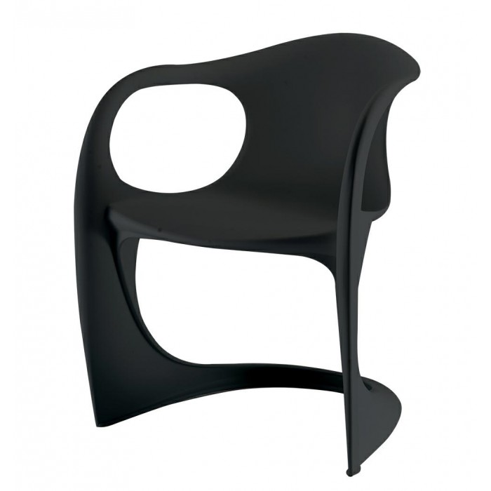 Krzesło MANTA czarne - polipropylen