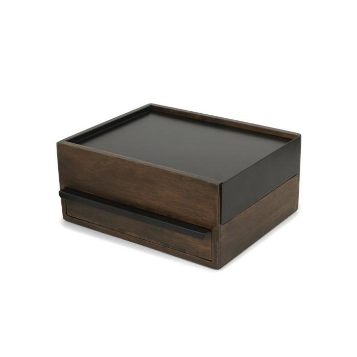 UMBRA pojemnik na biżuterię STOWIT -czarny,orzech