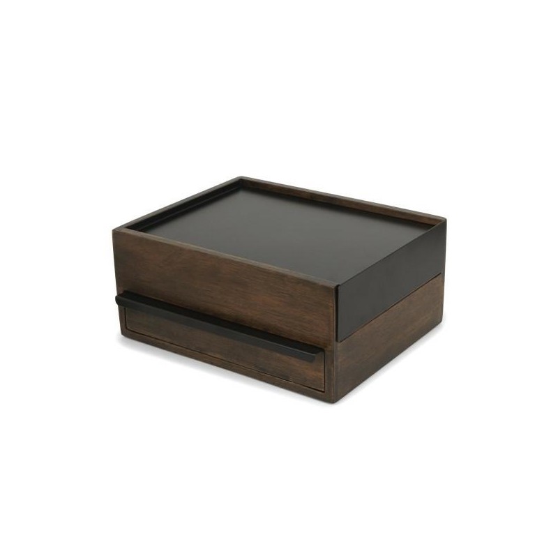 UMBRA pojemnik na biżuterię STOWIT -czarny,orzech