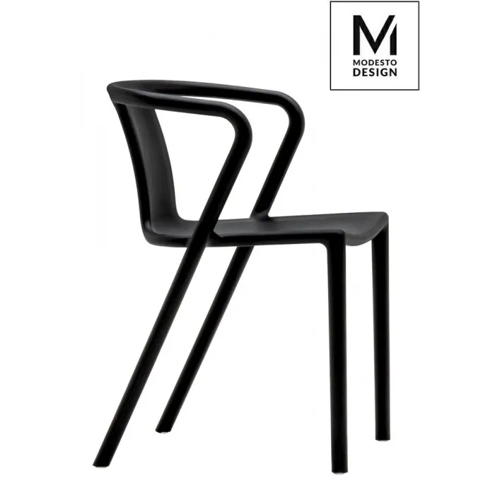 MODESTO krzesło AIR czarne - polipropylen