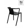 MODESTO krzesło AIR czarne - polipropylen