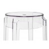 Stołek CHARLES 46 transparentny - poliwęglan