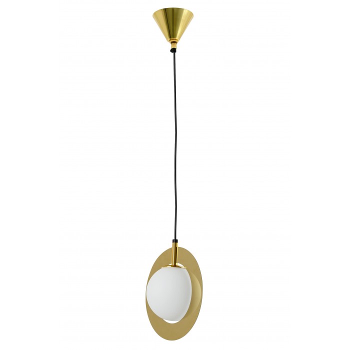 Lampa wisząca AURORA złota - szkło, metal