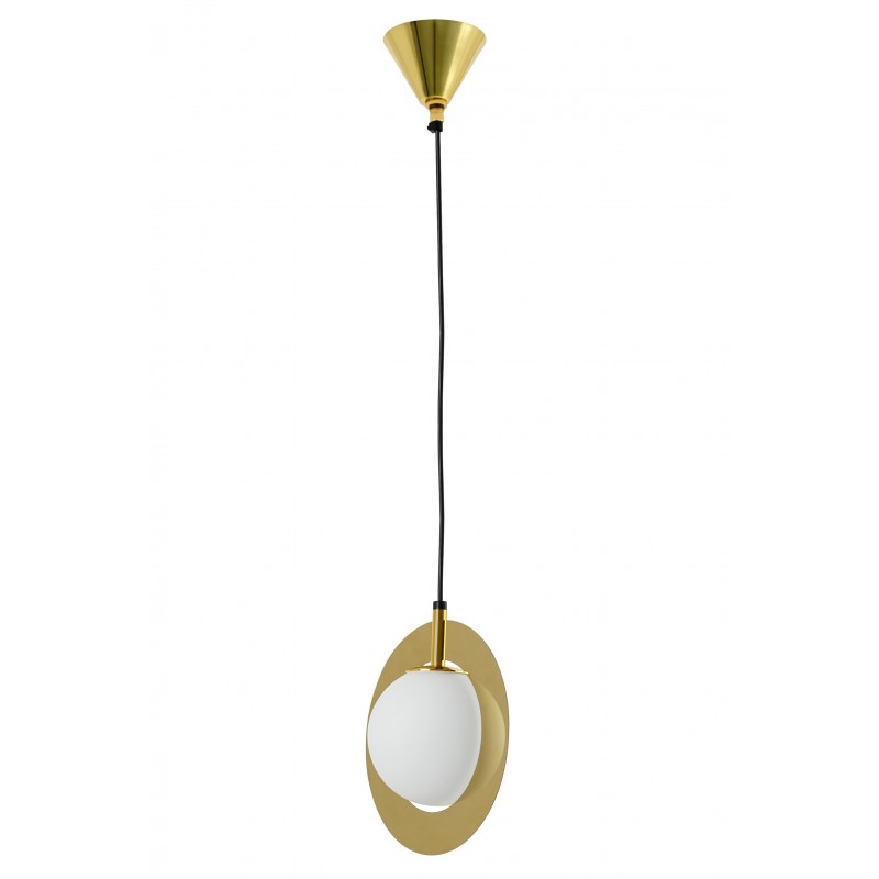 Lampa wisząca AURORA złota - szkło, metal