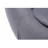 Fotel EGG SZEROKI szary.18 - wełna, podstawa stal