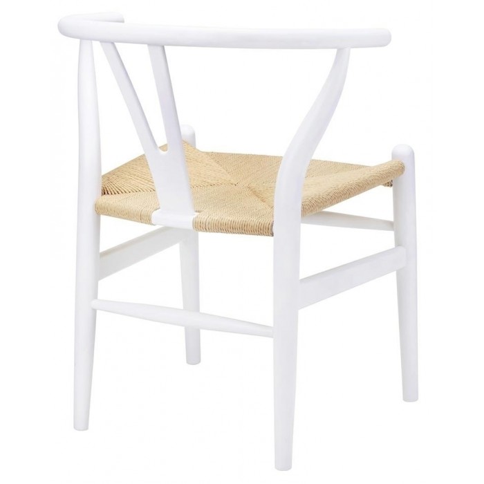Krzesło WISHBONE białe - drewno bukowe,...