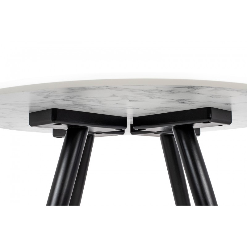 Stół PADRINO 90 - MDF, drewno, metal