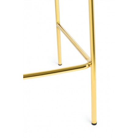 Hoker MARGO 65 ciemny zielony - welur, podstawa złota