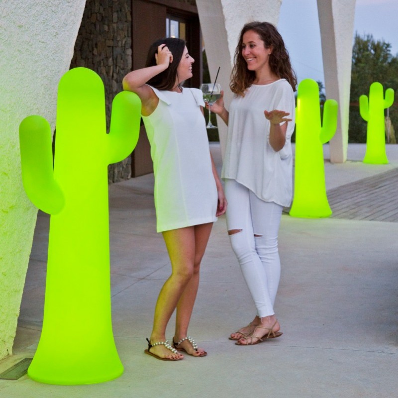 NEW GARDEN lampa ogrodowa PANCHO C limonkowa - LED