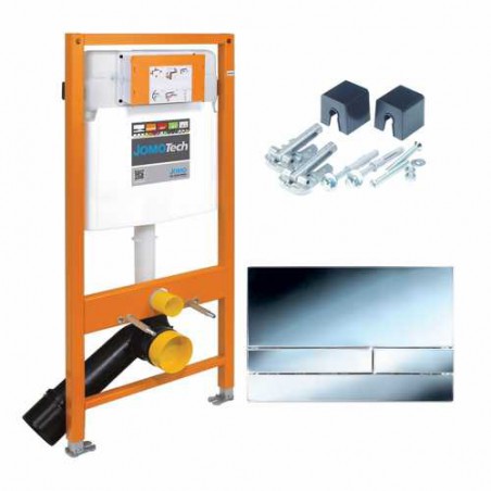 Stelaż WC WERIT podtynkowy 3w1 (przycisk chrom połysk), 10 lat gwarancji, Jomotech