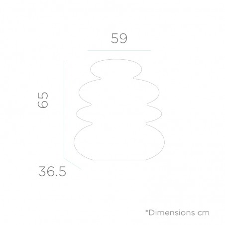 NEW GARDEN lampa ogrodowa BALANS B biała - LED, wbudowana bateria