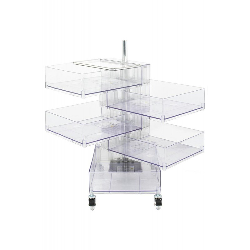 Szafka VISION transparentna - poliwęglan, kółeczka