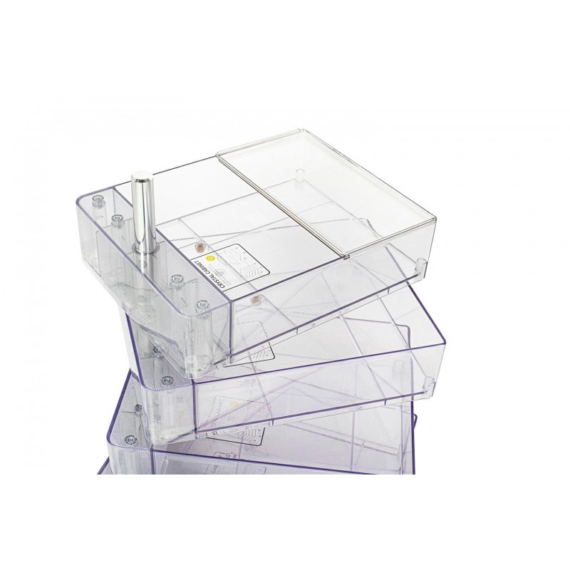 Szafka VISION transparentna - poliwęglan, kółeczka