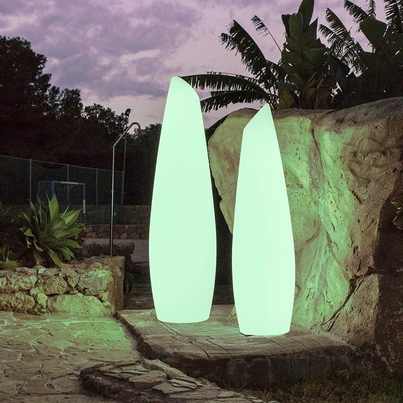 NEW GARDEN lampa ogrodowa FREDO 170 C biała - LED, przewód