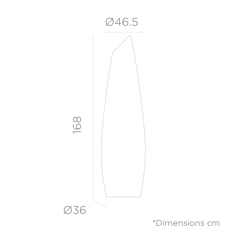 NEW GARDEN lampa ogrodowa FREDO 170 C biała - LED, przewód