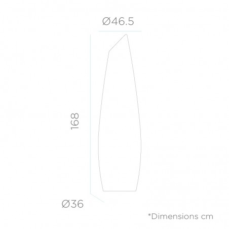 NEW GARDEN lampa ogrodowa FREDO 170 C biała - LED, przewód