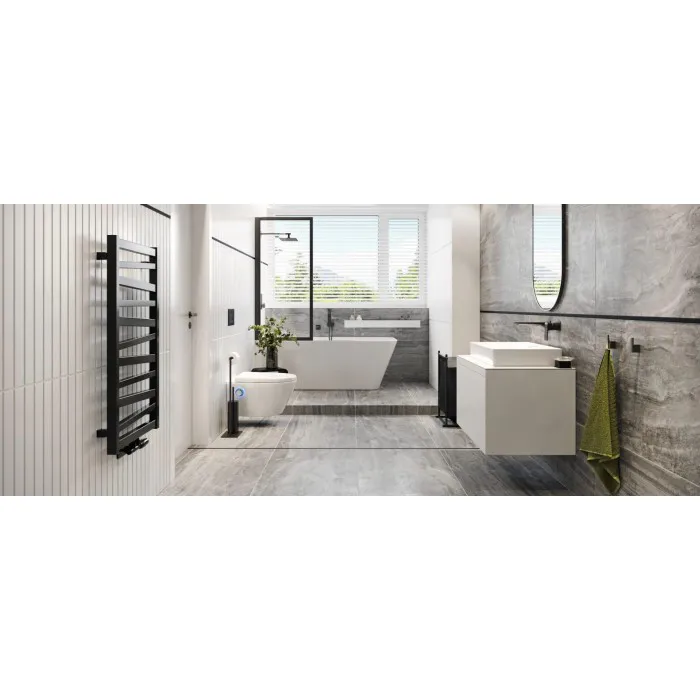 Excellent Grzejnik Łazienkowy ITALIC 95 czarny