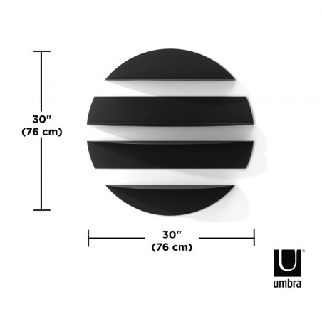 UMBRA półki ścienne SOLIS czarne