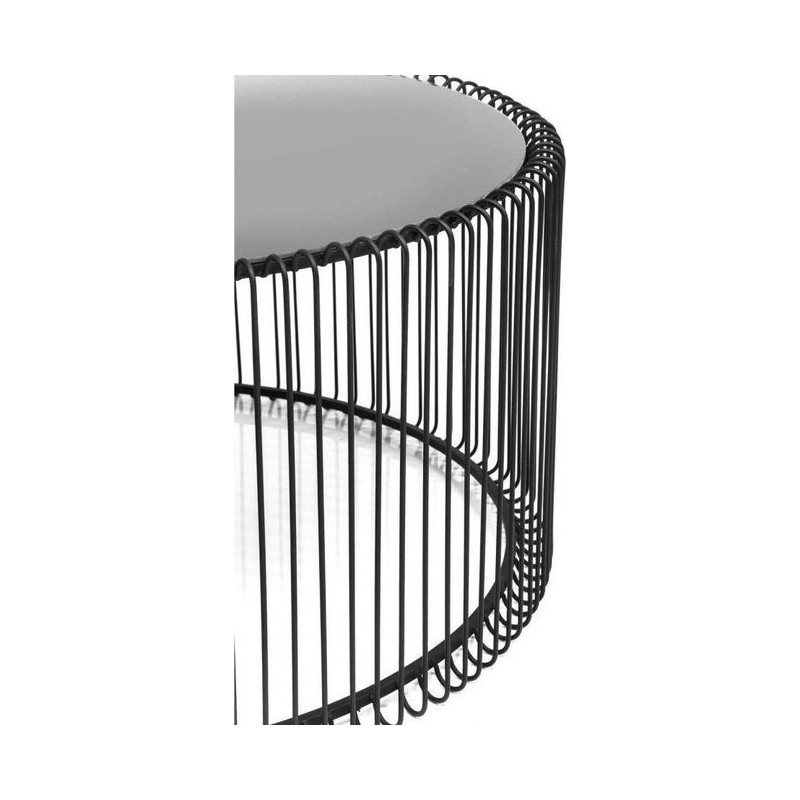 KARE zestaw stolików kawowych WIRE czarny