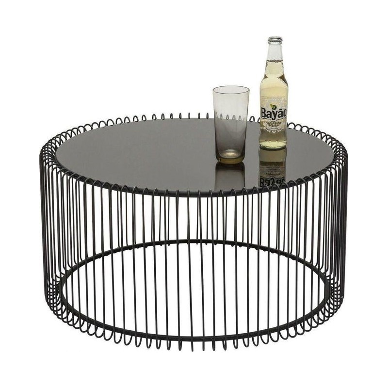 KARE zestaw stolików kawowych WIRE czarny