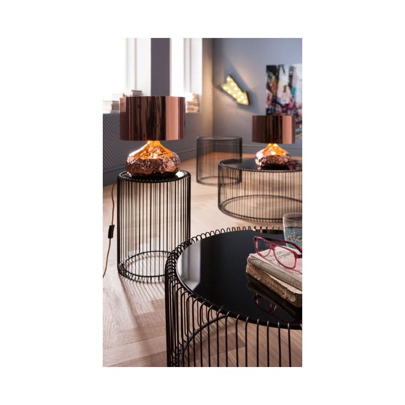 KARE zestaw stolików kawowych WIRE czarny