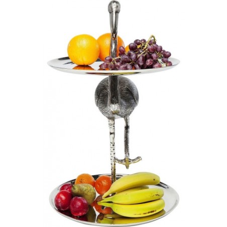 KARE patera / etażerka FLAMINGO srebrna