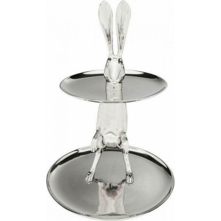 KARE patera / etażerka BUNNY srebrna