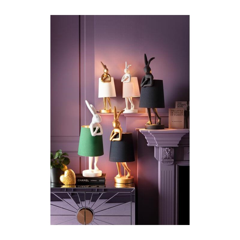 KARE lampa stołowa RABBIT złota / biała