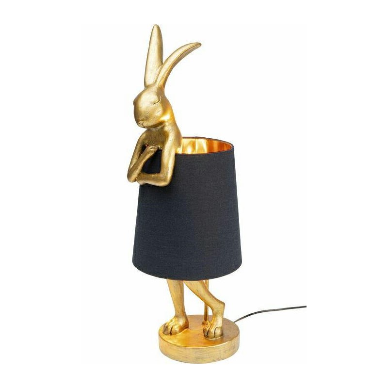 KARE lampa stołowa RABBIT złota / czarna