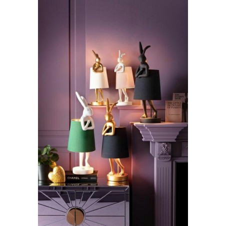 KARE lampa stołowa RABBIT złota / czarna