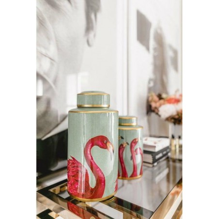 KARE słoik dekoracyjny FLAMINGOS 39cm