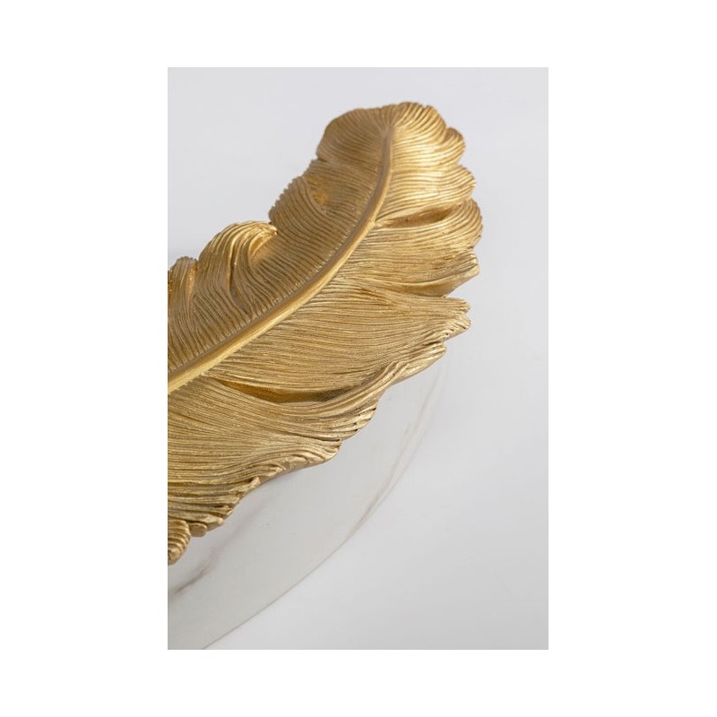 KARE pojeminik na biżuterię ZETA  biały / złoty