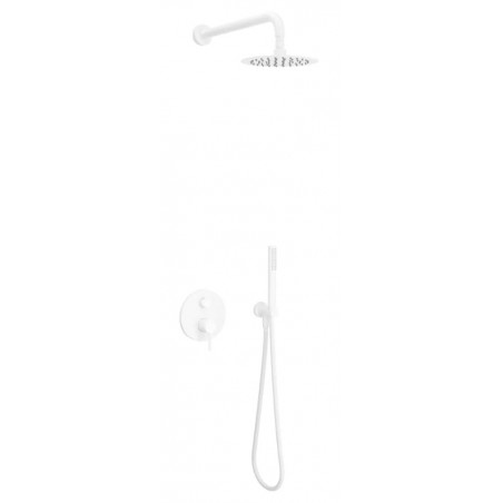 PI Zestaw prysznicowo-wannowy podtynkowy, 2 funkcje, biały, Excellent