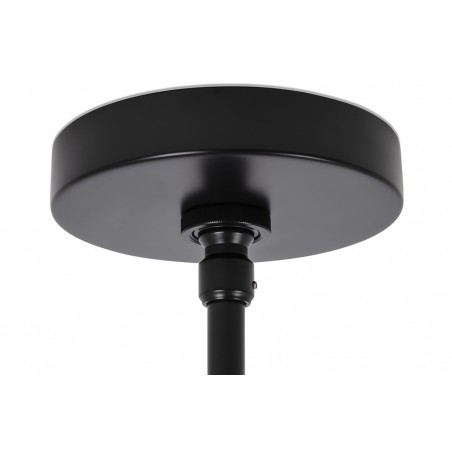 Lampa wisząca PLANETARIO 10 czarna - klosze dymione