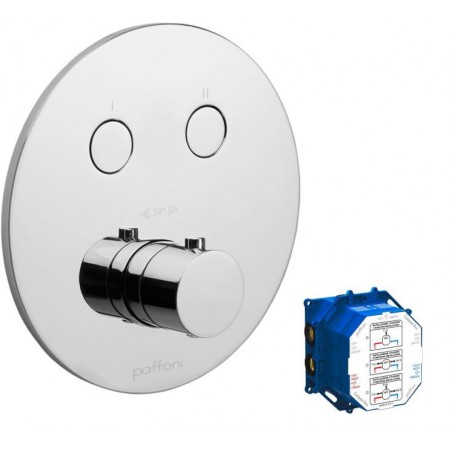 Paffoni Light Bateria podtynkowa termostatyczna 2-drożna Chrom