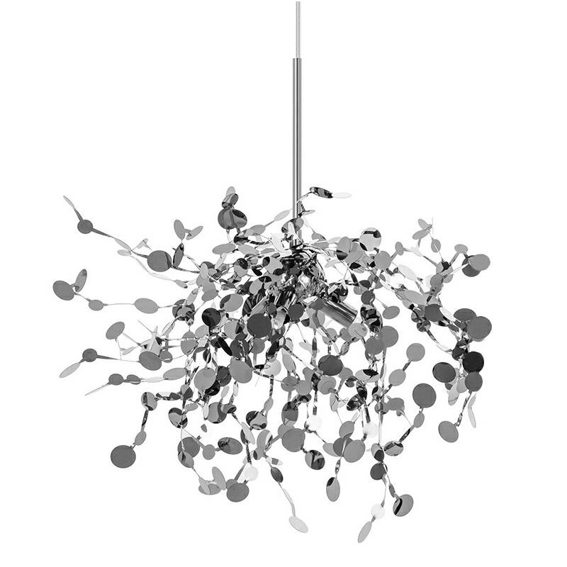 Lampa wisząca MONETE SINGLE chrom - metal