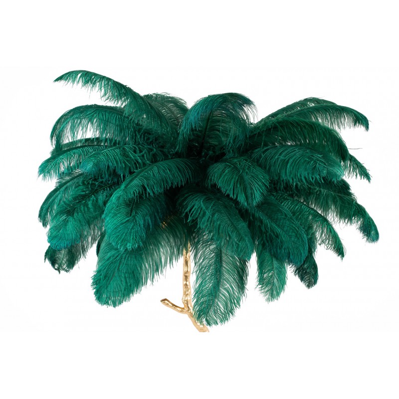 Lampa podłogowa TIFFANY złota / zielona