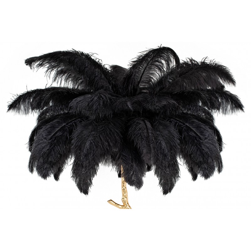 Lampa podłogowa TIFFANY złota / czarna