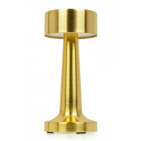 Lampa biurkowa LEE złota - wbudowana bateria, LED
