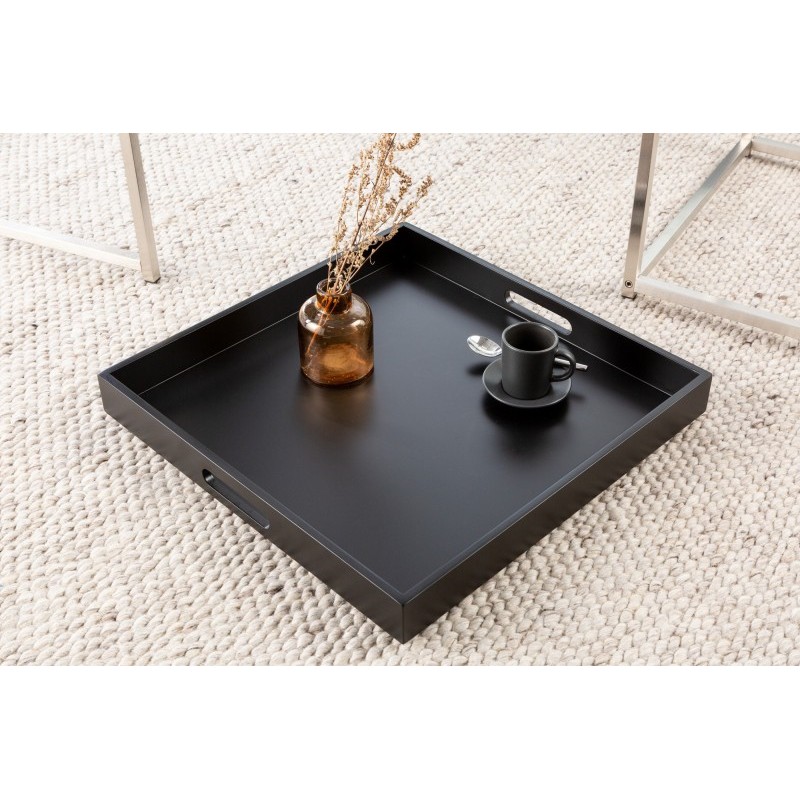 INVICTA zestaw stolików ELEMENTS 2er  czarne